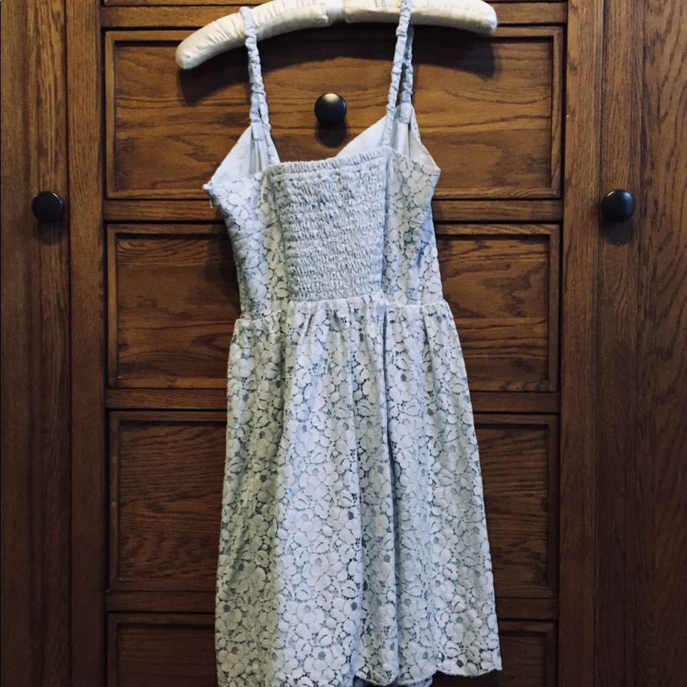 Delicate Baby Blue Lace Dress - Picture 2 of 4